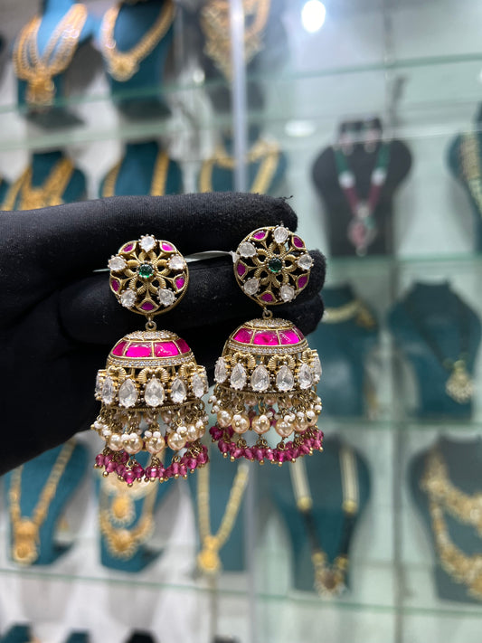 Mossonite earrings
