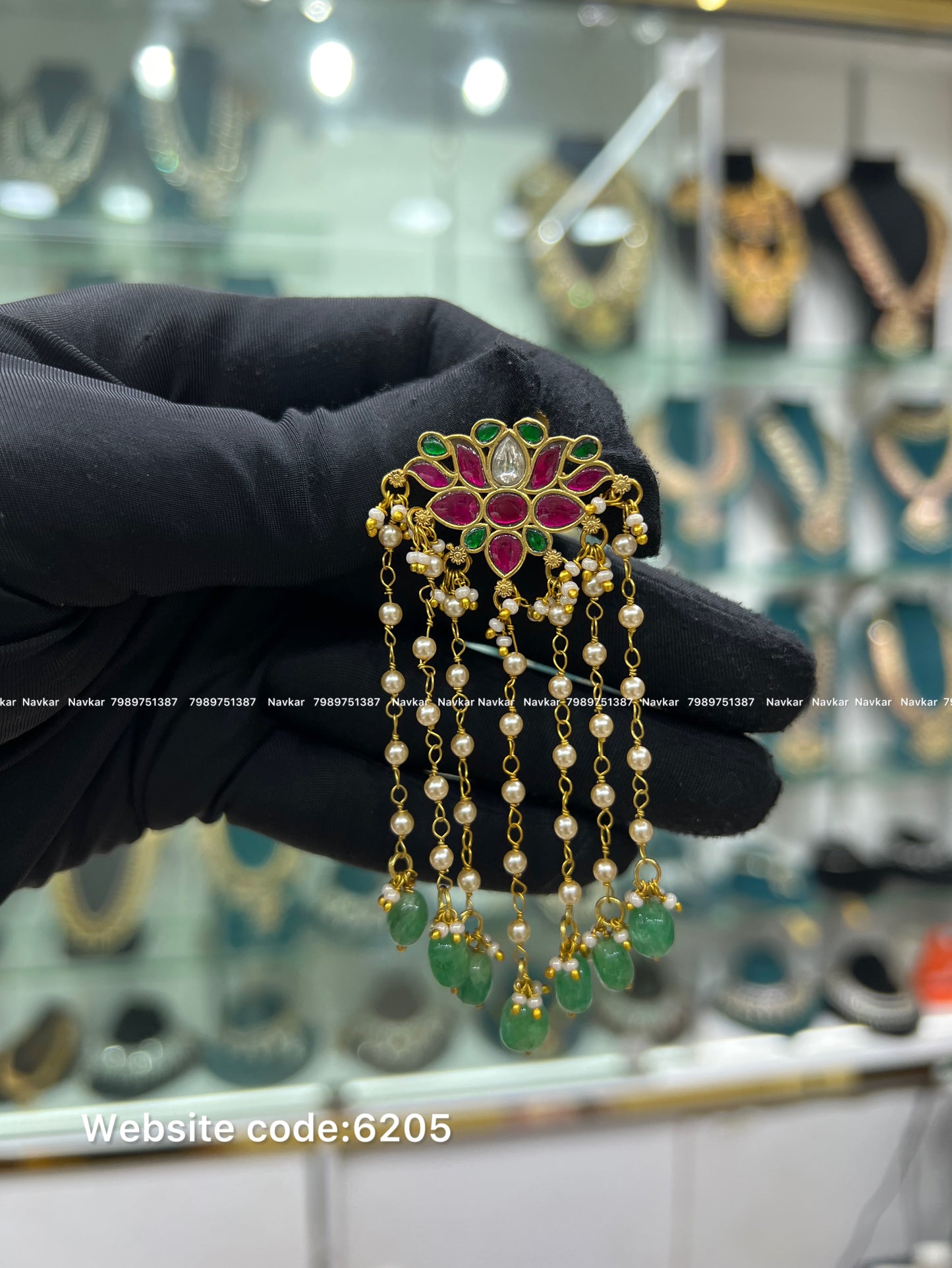 Jadau kundan earrings