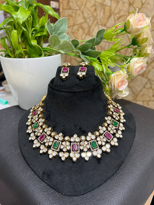 Mossonite necklace
