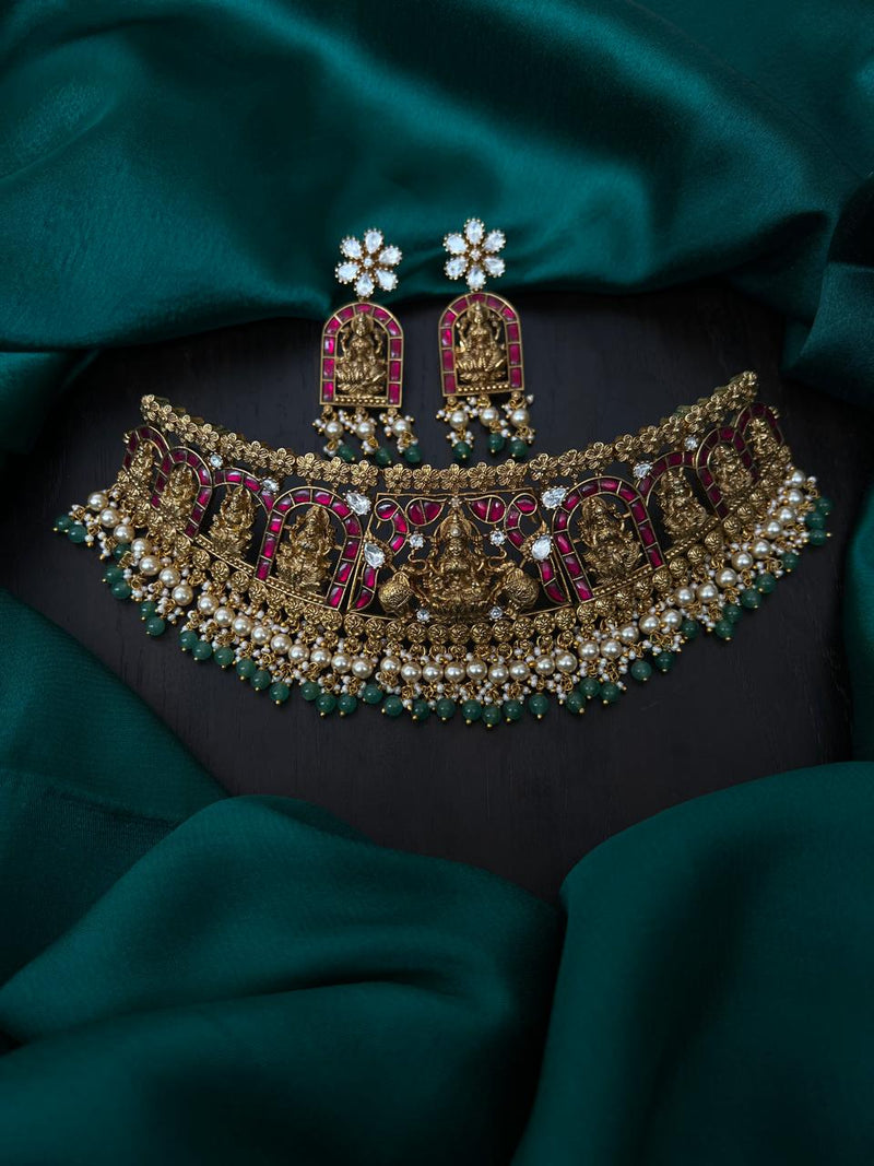 KUNDAN CHOKER AND EARRINGS