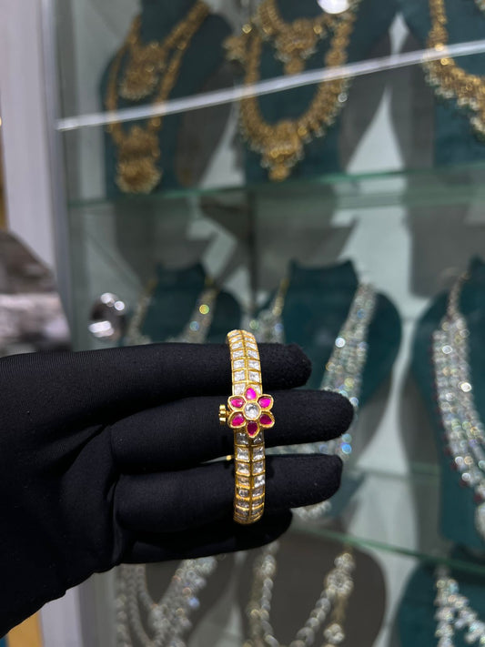 KUNDAN BANGLES TWO LINE (SINGLE-1 QTY)