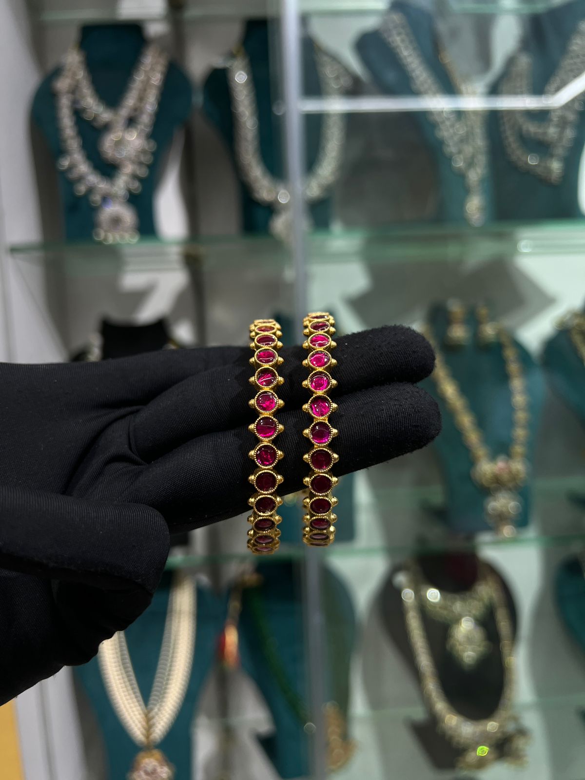 Mossonite Bangles pair (2 bangle)