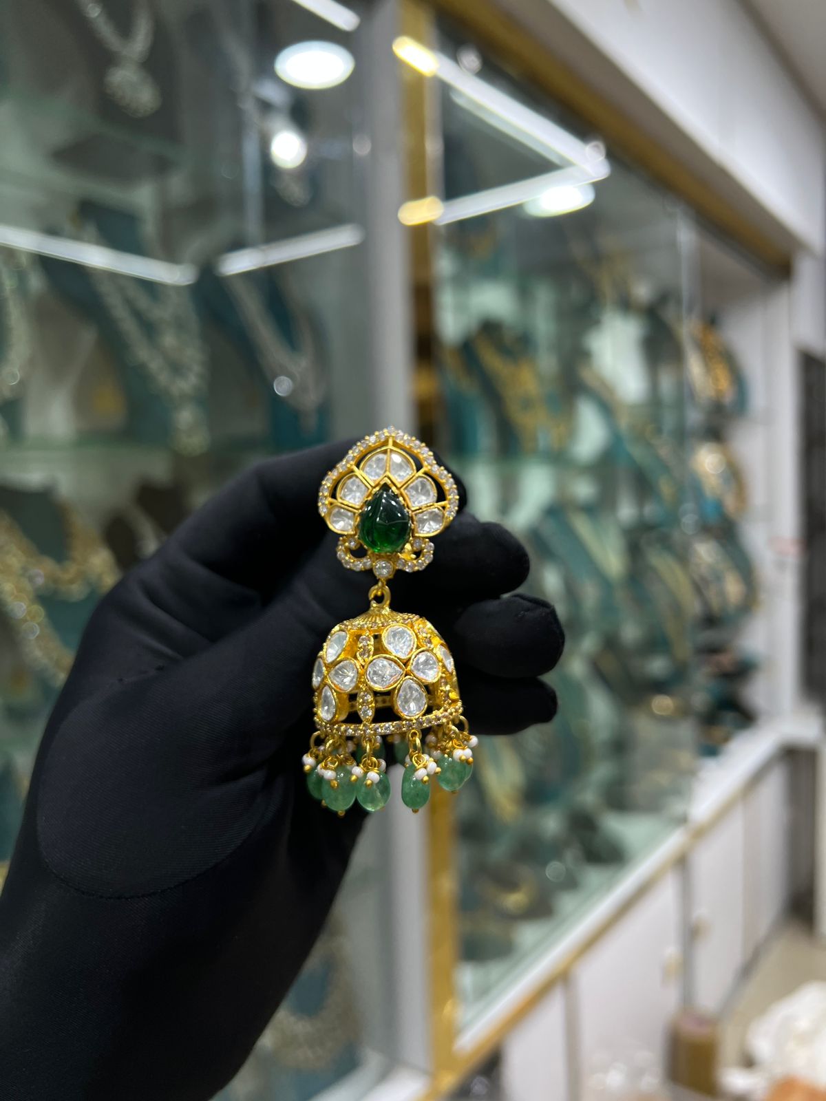 Mossonite earrings