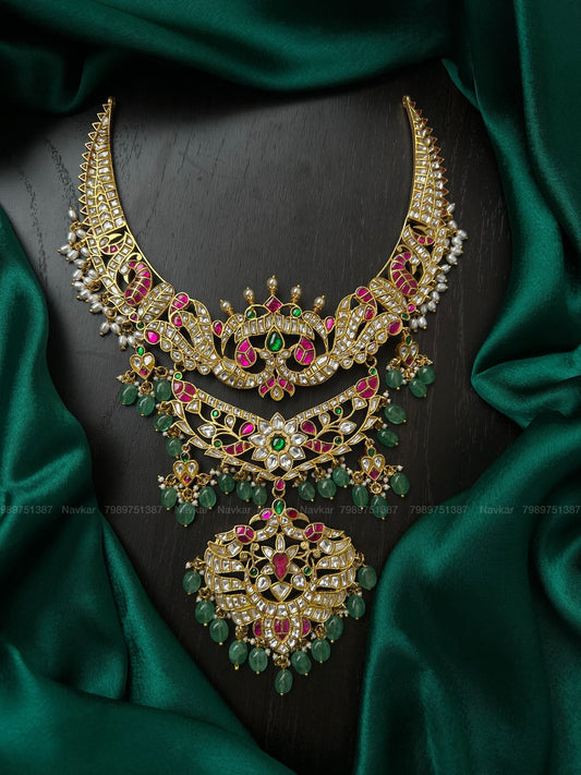 Jadaukundan 2 in 1 necklace