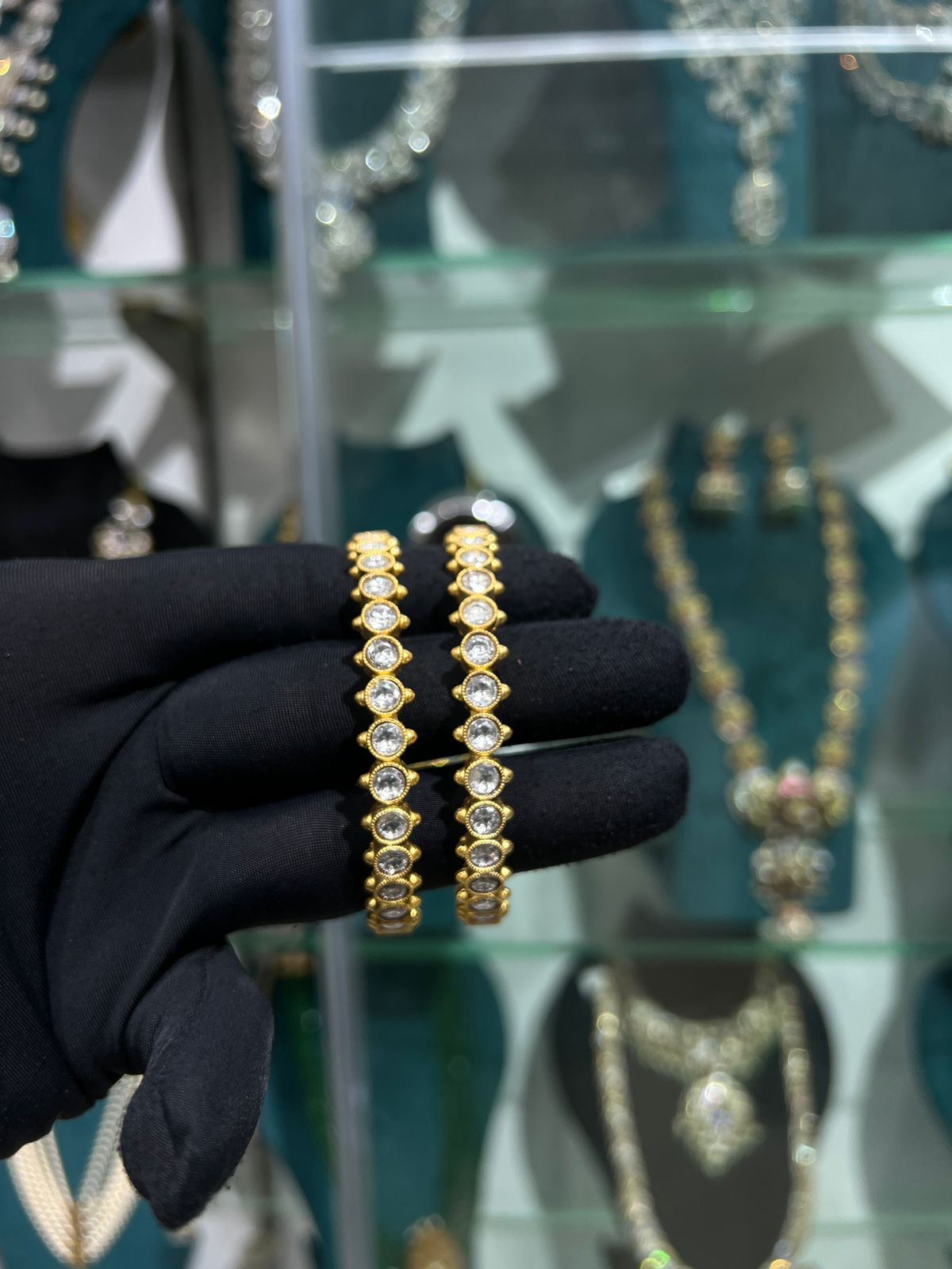 Mossonite Bangles pair (2 bangle)