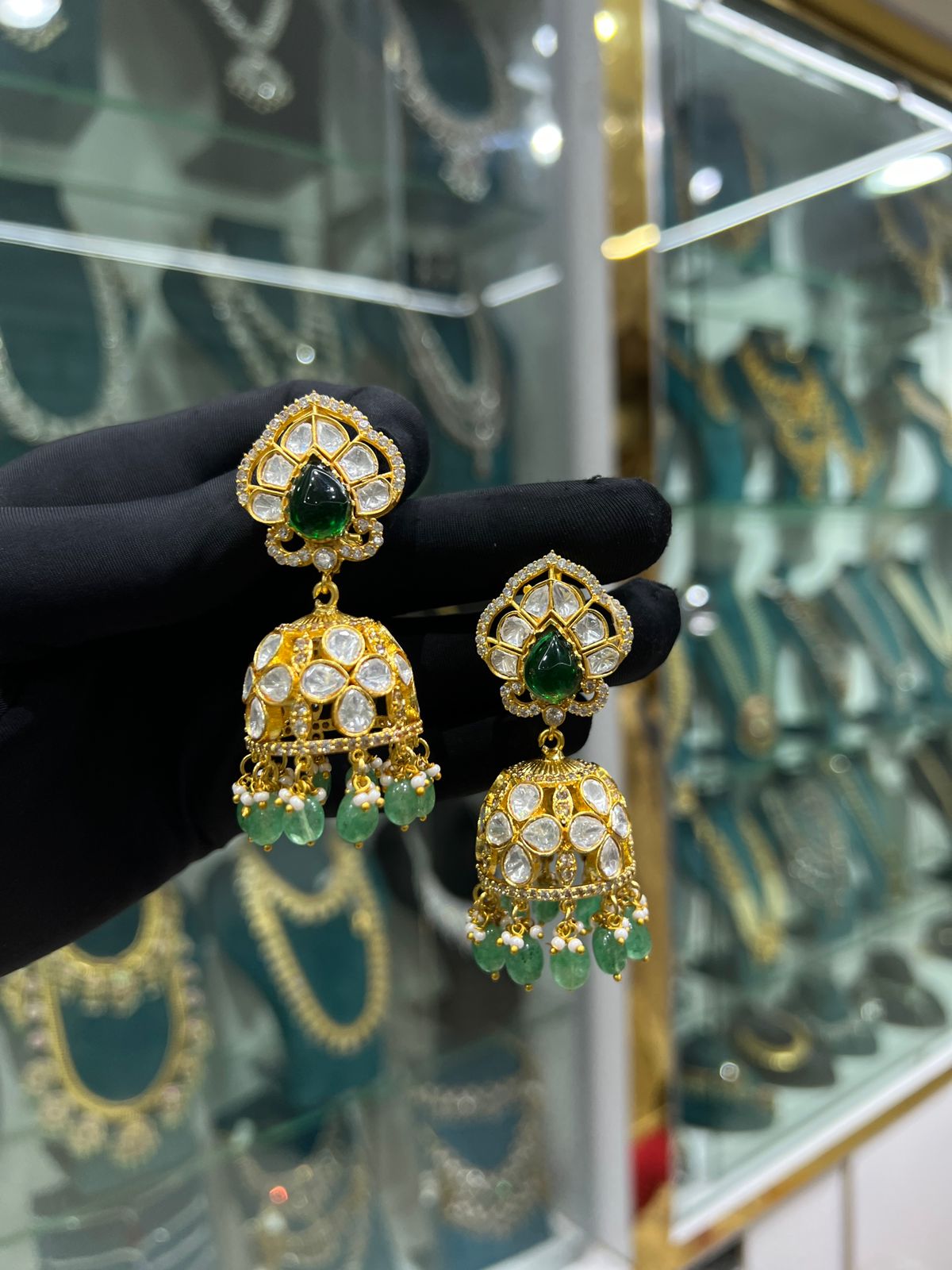 Mossonite earrings