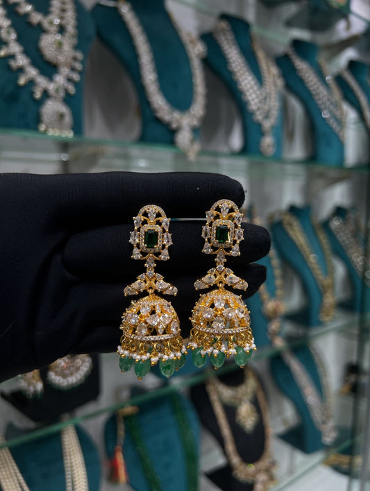 Mossonite earrings