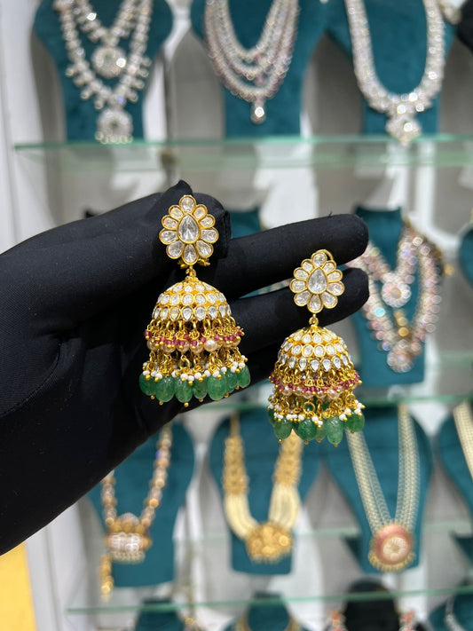 Mossnite earrings